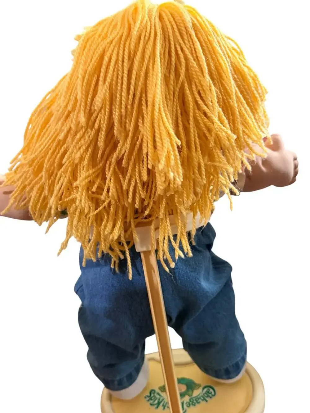 Cabbage Patch Kids PA-4 Blonde Hair Doll 2004 Xavier Roberts Floral Denim Outfit